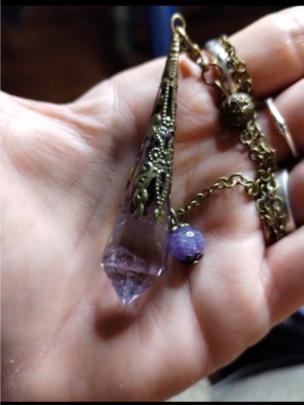 Amethyst Vogel pendulum